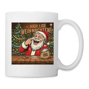 High-lige Weihnachten | Ho Ho Ho - Tasse - Weiß - Rechts