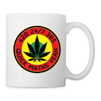 420 24/7 365 Quick Maths Yeah - Mug - white - Right