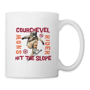 Courchevel Snowboard Jumping - Mug - white - Right