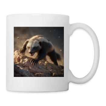 Fearless Honey Badger Wildlife Power - Mug - white - Right