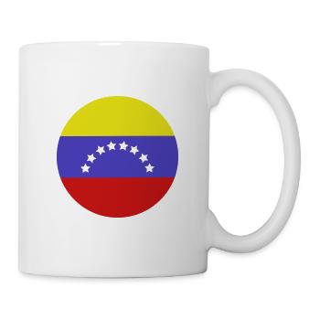 Venezuela round flag - Mug - white - Right