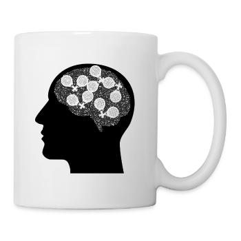 Padel in my mind - Mug blanc - blanc - Droite