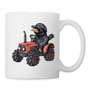 Éleveur de tracteurs Raven Crow - Mug blanc - blanc - Droite