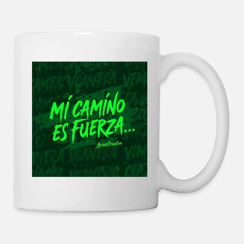 Mon chemin, c’est la force - Mug blanc - blanc