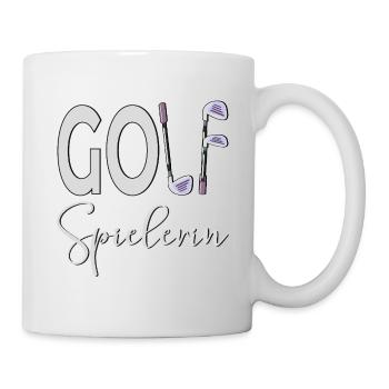 GOLFER PLAYING GOLF - Mug - white - Right