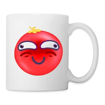 Weihnachtsball Verlegenes Lächeln - Tasse - Weiß - Rechts