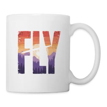 Flight into the sunset - Mug - white - Right