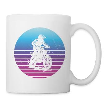 Direkte Motocross Aussage - Tasse - Weiß - Rechts