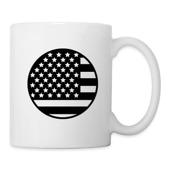 Drapeau des États-Unis - Mug blanc - blanc - Droite