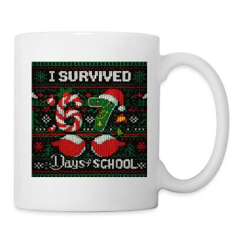 I Survived Days of School Xmas - Mug - white - Right
