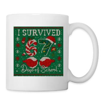 I Survived Days of School Xmas - Mug - white - Right