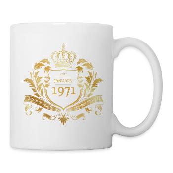 55e anniversaire Semper Verum - Fondé en 01/1971 - Mug blanc - blanc - Droite