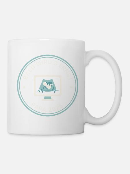 Bald Wird'S Ernst - Papa 2026 Männer - Geschenk - Tasse - Weiß