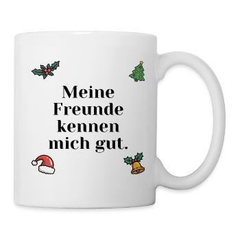 Cadeau de Noël sarcastique pour les amis - Mug blanc - blanc - Droite