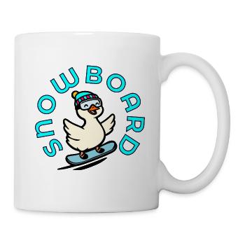 Winter Sport Kids Snowboard Chicken - Tasse - Weiß - Rechts