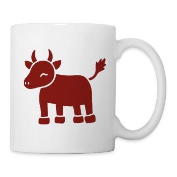 Ochsen-Chinesisches Tierkreiszeichen - Tasse - Weiß - Rechts