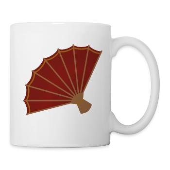 Handheld-Ventilator Vintage - Tasse - Weiß - Rechts