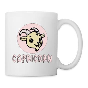 Steinbock Sternzeichen Kinder Geburtstag - Tasse - Weiß - Rechts