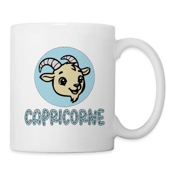 Herzlichen Glückwunsch zum Geburtstag, Steinbock-Baby - Tasse - Weiß - Rechts