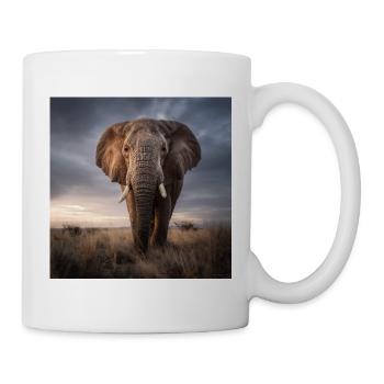 Majestic Elephant Africa Savannah Wildlife - Mug - white - Right