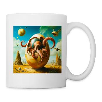 Oktopus-Ei in Desert Odyssey - Tasse - Weiß - Rechts