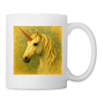 Portrait de licorne peint à chaud - Mug blanc - blanc - Droite