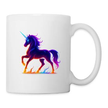 Flammender Neonmais - Tasse - Weiß - Rechts