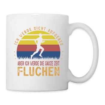 Joggen Geschenk Jogger Laufsport Sport Fitness - Tasse - Weiß - Rechts