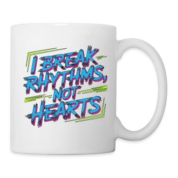 Cardiac TechI Break Rhythms Not Hearts Cath Lab - Tasse - Weiß - Rechts