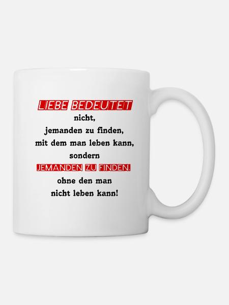 ♡ SAYING -> LOVE MEANS ♡ - Mug - white