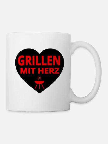 Grillen - Tasse - Weiß