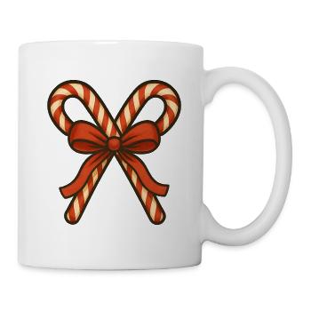 Candy Canes with Red Ribbon - Mug - white - Right