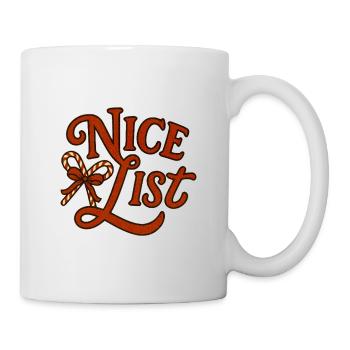 Nice List Christmas Candy Cane - Mug - white - Right