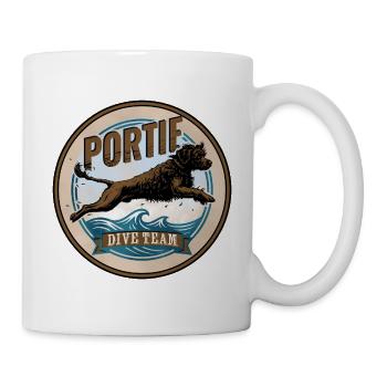 Portuguese Water Dog - Dive Team - Mug - white - Right
