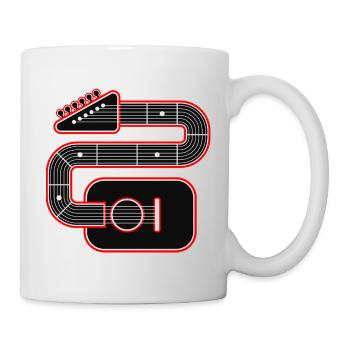 Abstract Guitar Art - Mug - white - Right