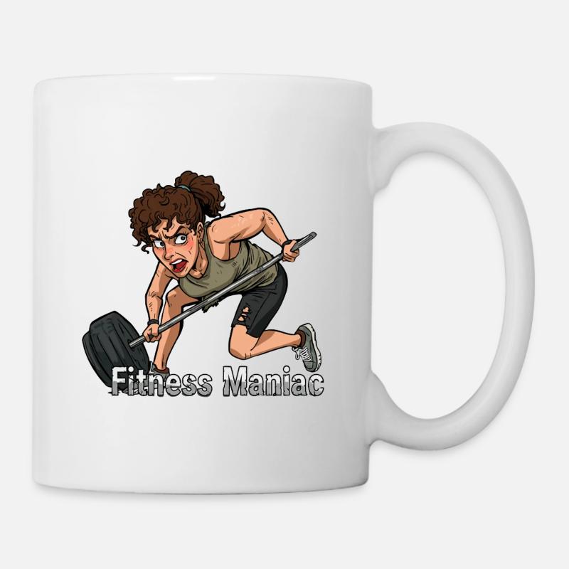 Fitness Maniac Powerlift - Mug blanc - blanc