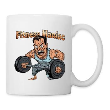 Fitness Maniac Weightlift Graphic - Mug - white - Right