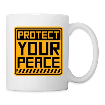 Protect Your Peace Mental Health Mindfulness - Mug - white - Right