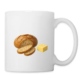Loaf of bread and butter - Mug - white - Right