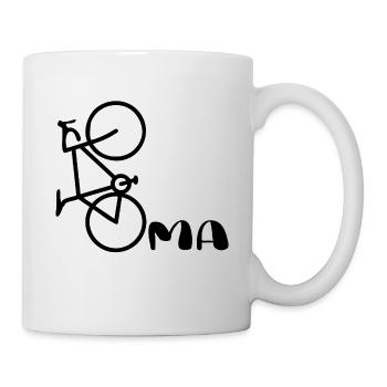 Vélo cycliste Granny - Mug blanc - blanc - Droite