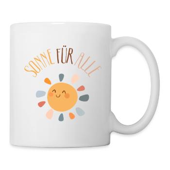 Sun for all – Good mood, positivity - Mug - white - Right