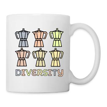 Espresso-Kaffee-Vielfalt - Tasse - Weiß - Rechts