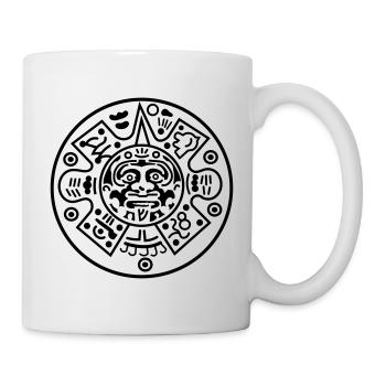 Calendrier maya - Mug blanc - blanc - Droite