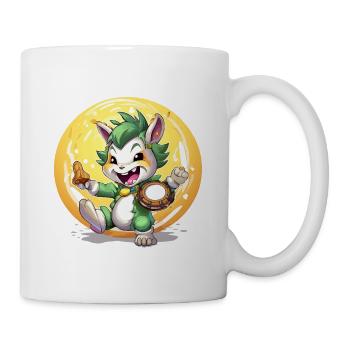 Mondkumpel Trommlerbunny - Tasse - Weiß - Rechts