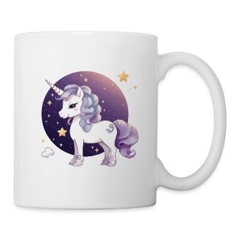 Stardust unicorn in the night circle - Mug - white - Right
