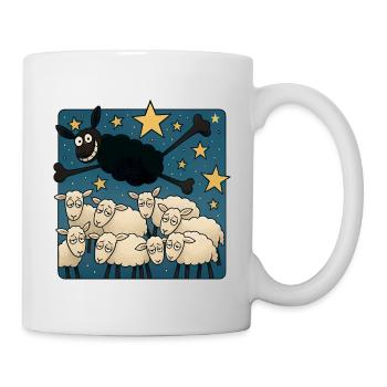 Mouton noir - Mug blanc - blanc - Droite