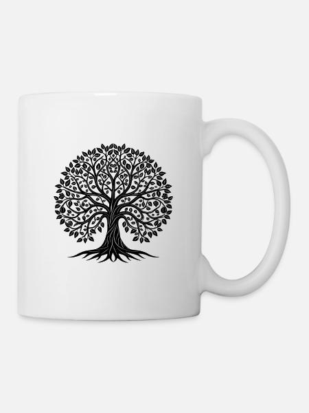 Baum - Tasse - Weiß