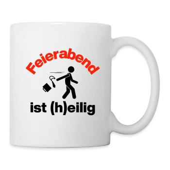 L’heure de fermeture est pressée – évasion du bureau, collègues - Mug blanc - blanc - Droite