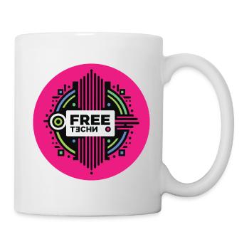 FREE TECHNO #2 – lass uns reden. - Tasse - Weiß - Rechts