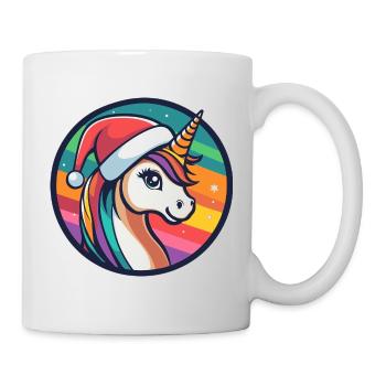 Einhorn Winterzauber - Tasse - Weiß - Rechts